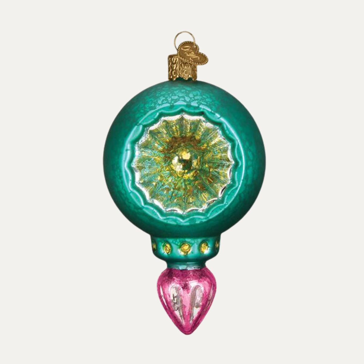 Turquoise Luster Reflection Ornament