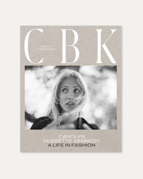 Book cover with 'CBK' and a photo of a woman on a light gray background