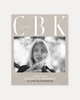 Book cover with 'CBK' and a photo of a woman on a light gray background