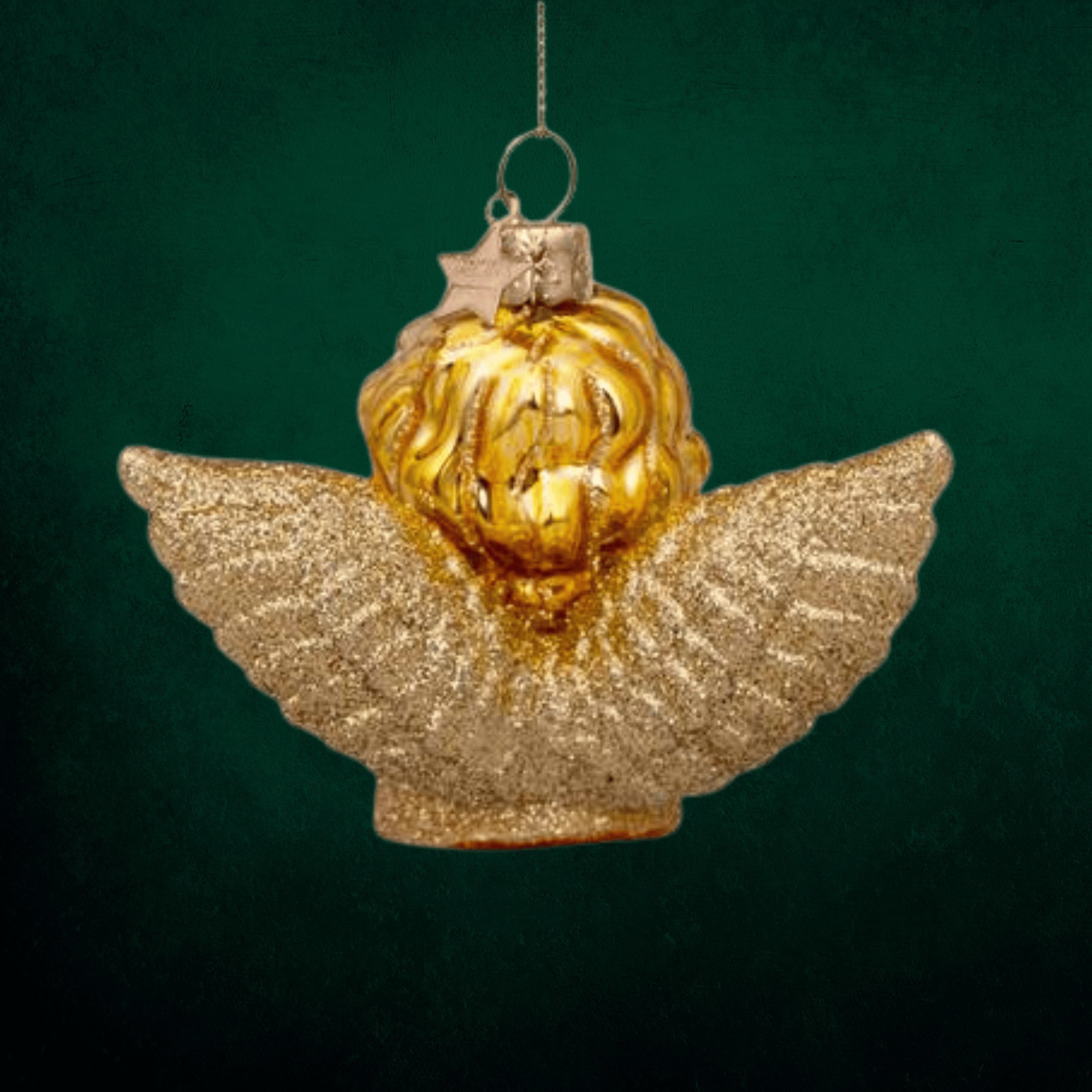 Shiny Gold Angel Ornament