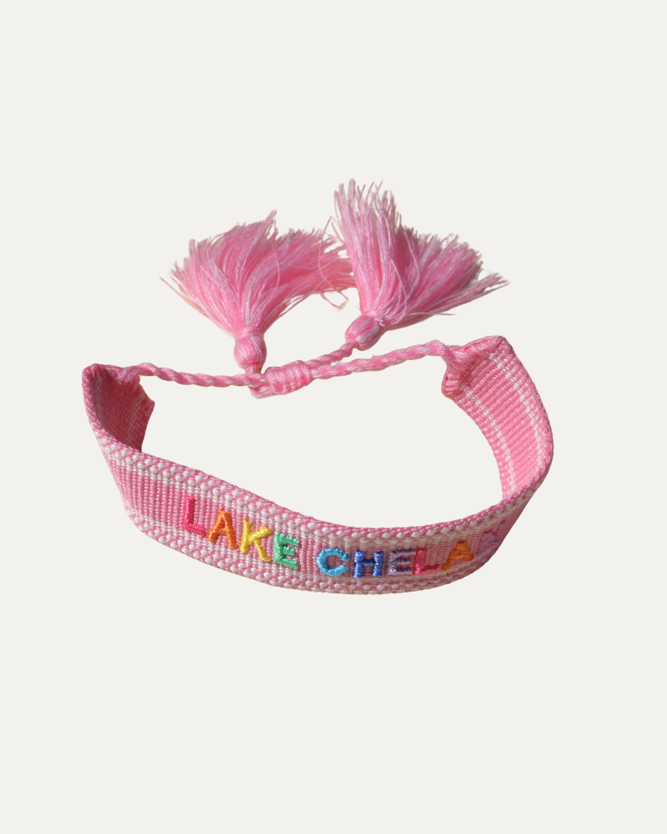 Lake Chelan Woven Bracelet | Pink Confetti