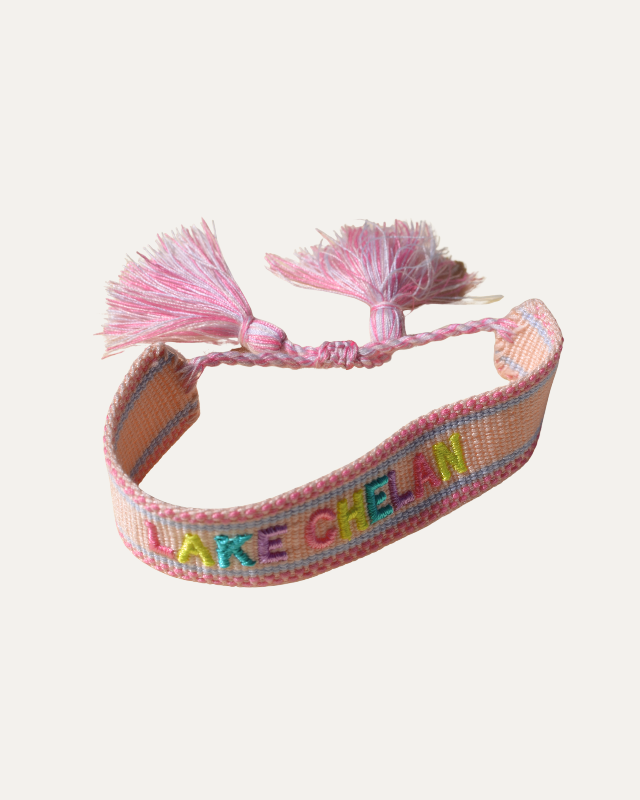 Lake Chelan Woven Bracelet | Neon Sorbet