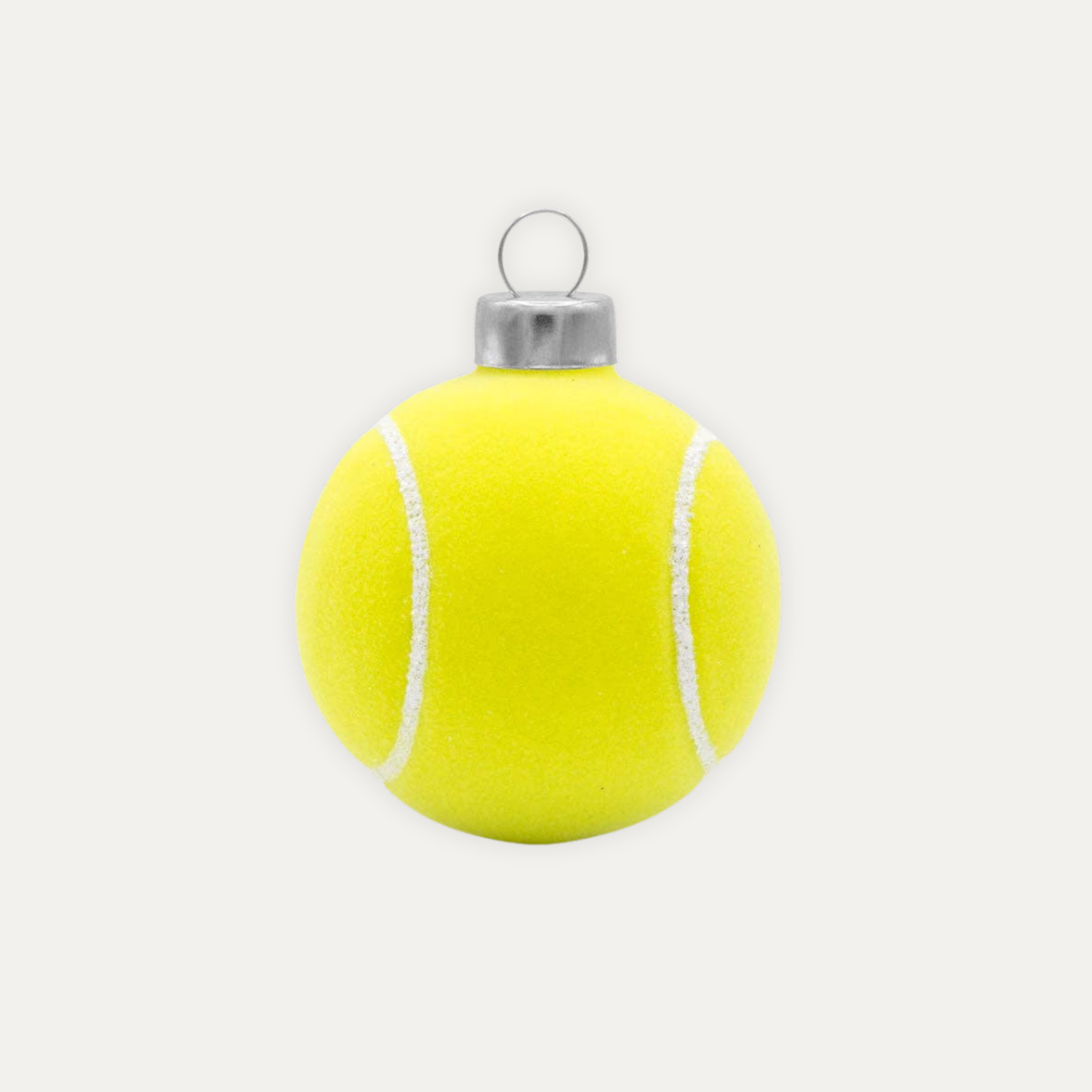 Tennis Ball Glass Ornament