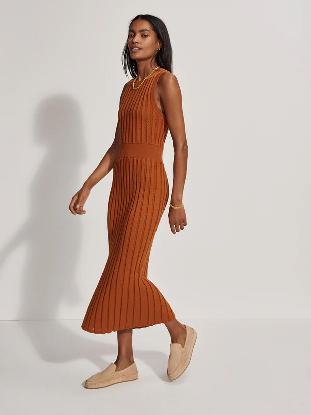 Florian Knit Dress in Almond