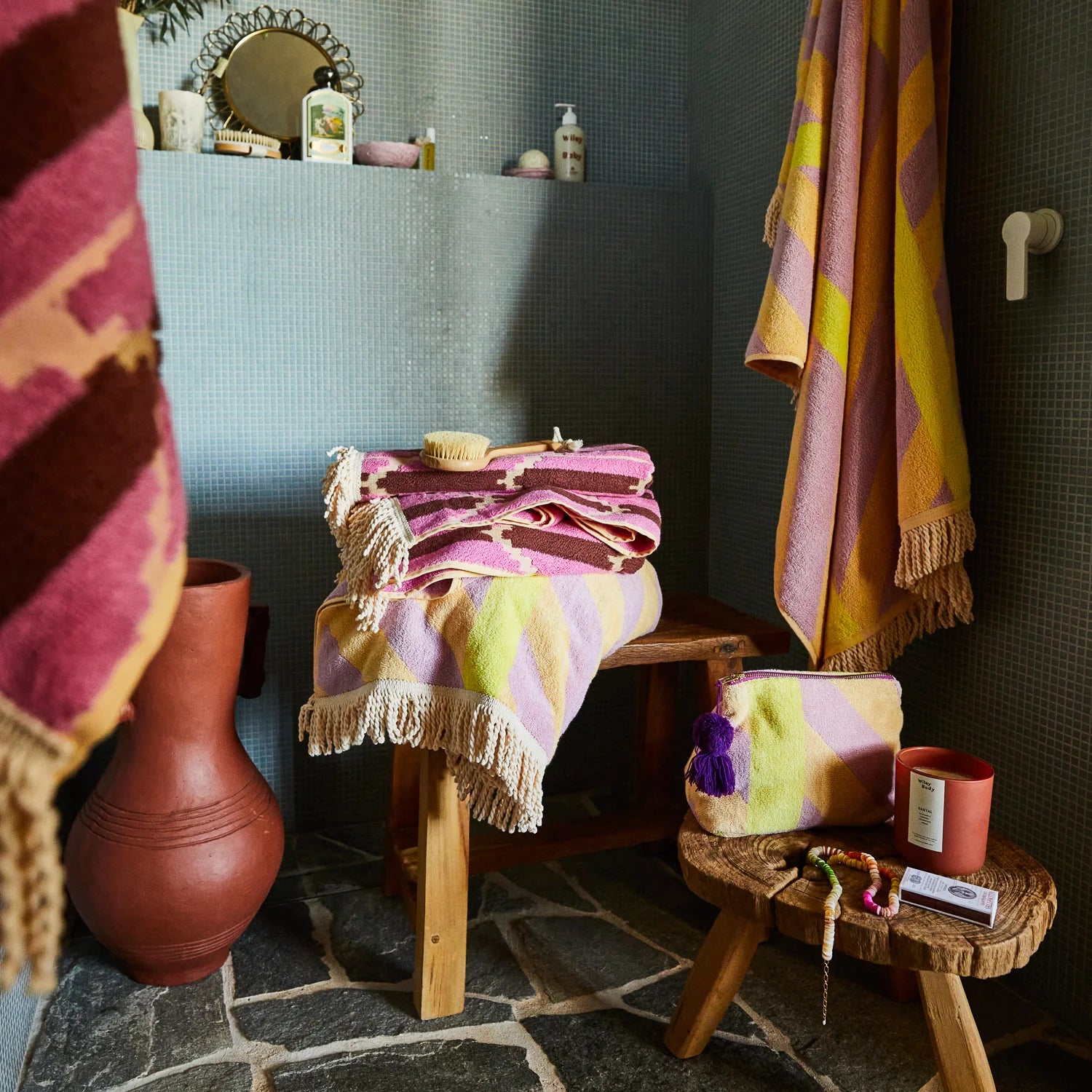 Jarita Terry Pouch | Mauve