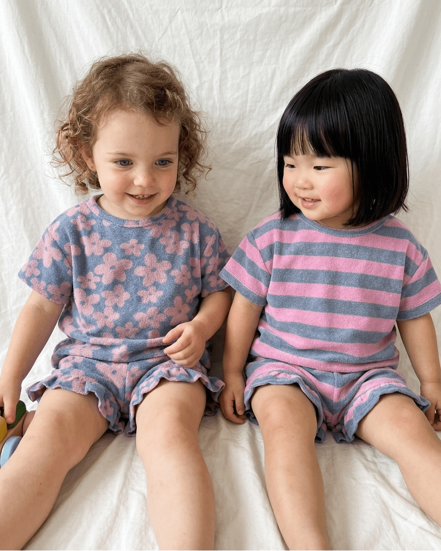 Floral Ruffle Terry Lounge Set