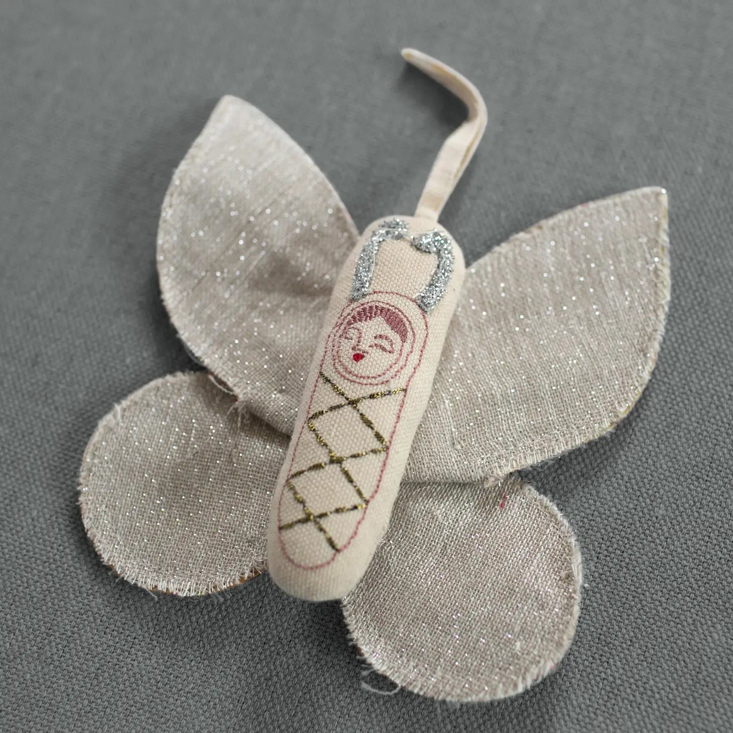 Cotton Sleepy Moth Ornament