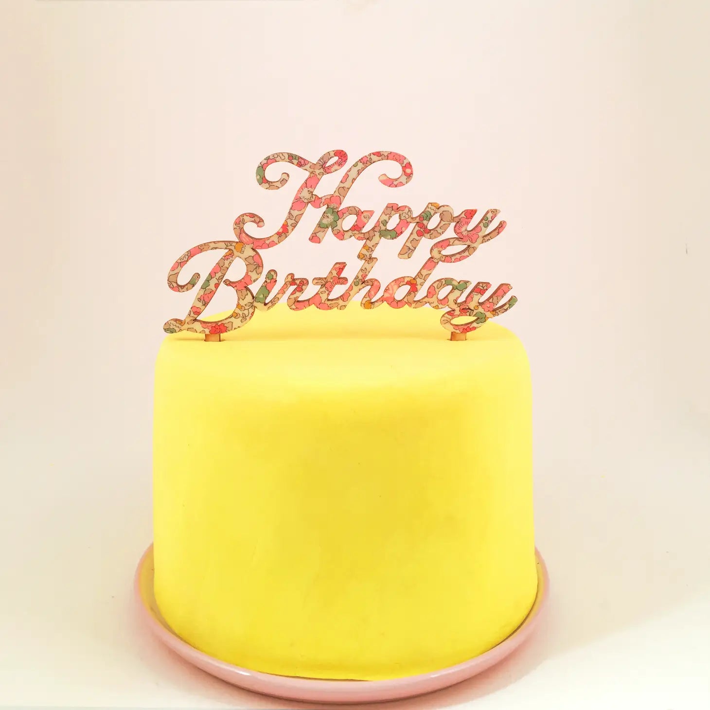 Betsy Ann Liberty of London Happy Birthday Cake Topper