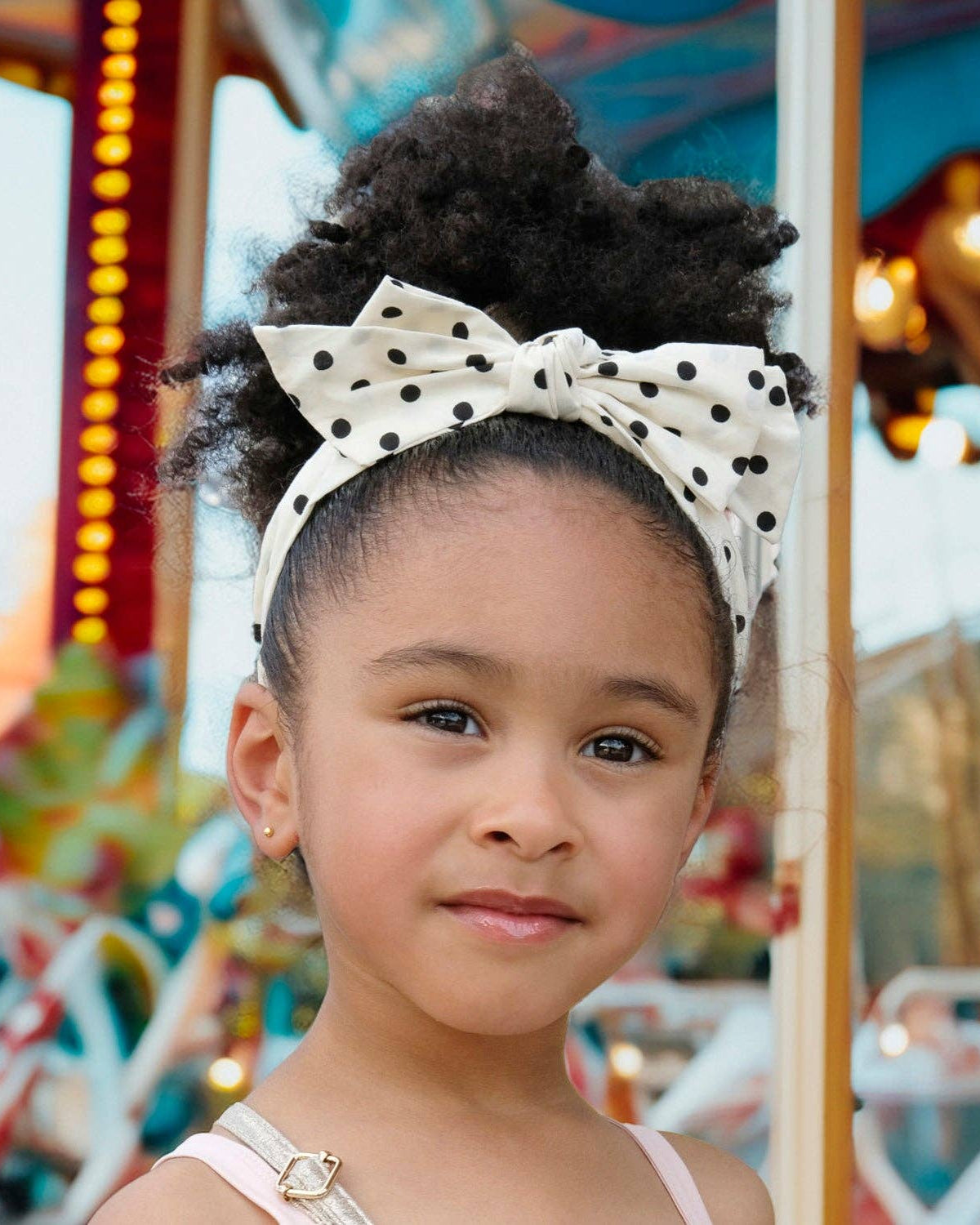 Polka Dot Double Bow Headband