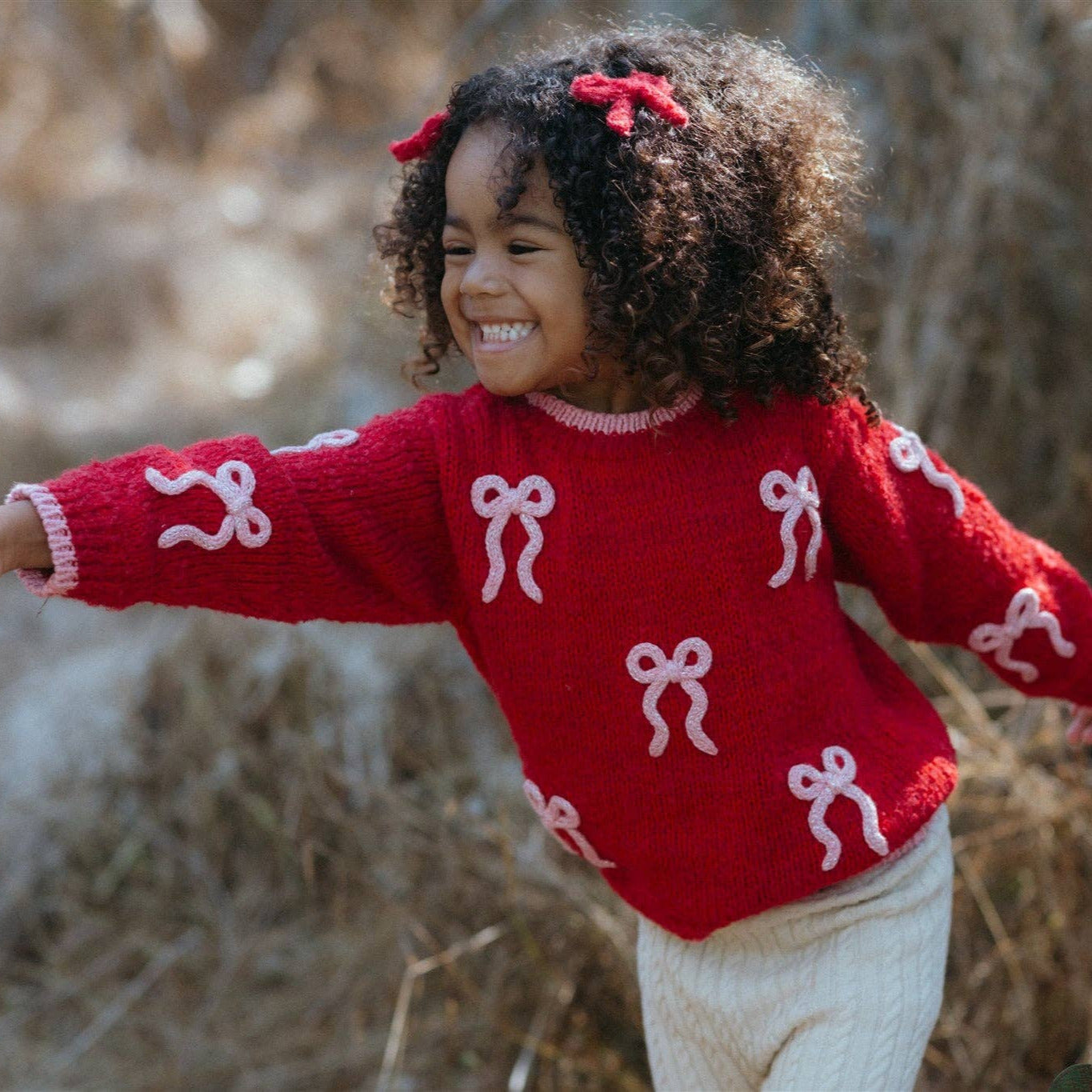 Bow Sweater | Red