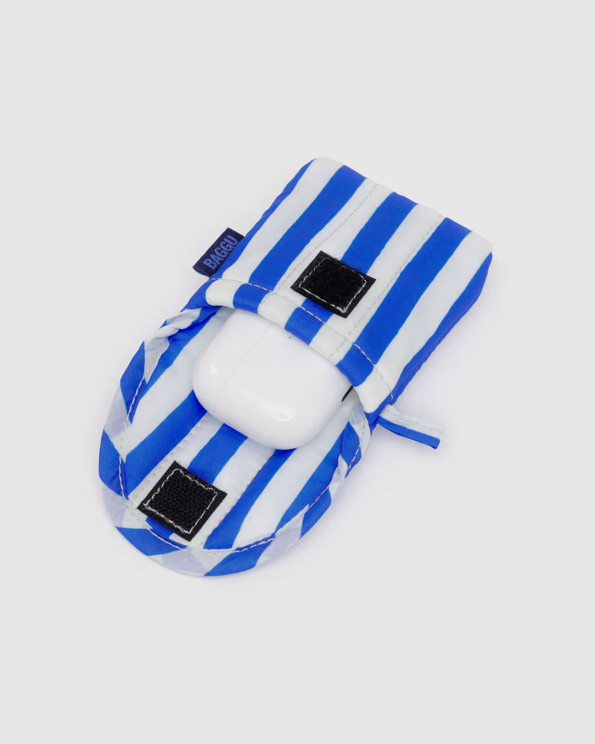 Puffy Earbuds Case | Blue Paited Stripe
