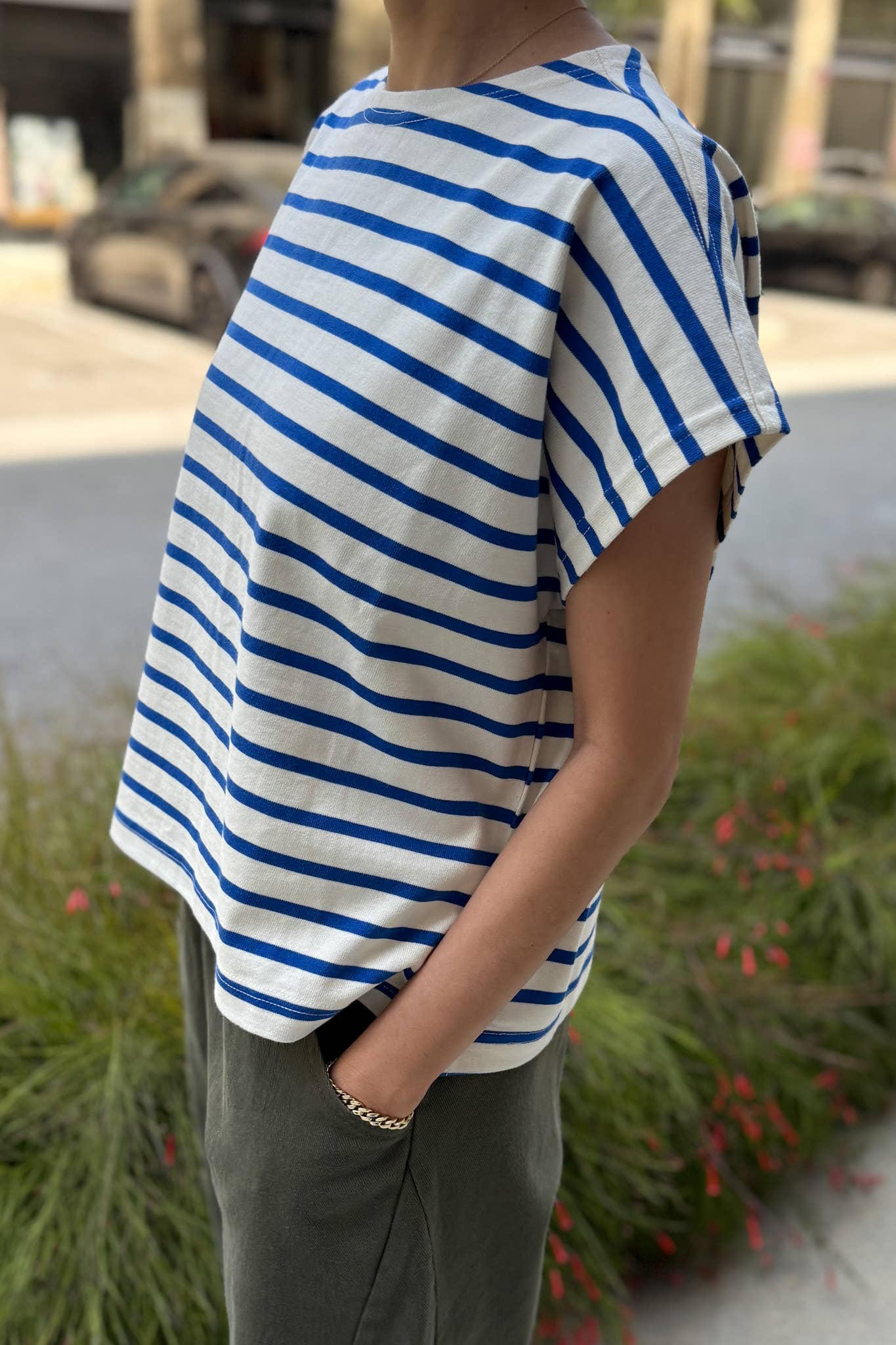 Manon Tee | Blue Stripe