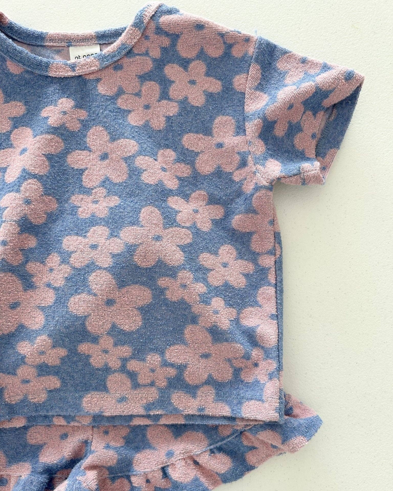 Floral Ruffle Terry Lounge Set