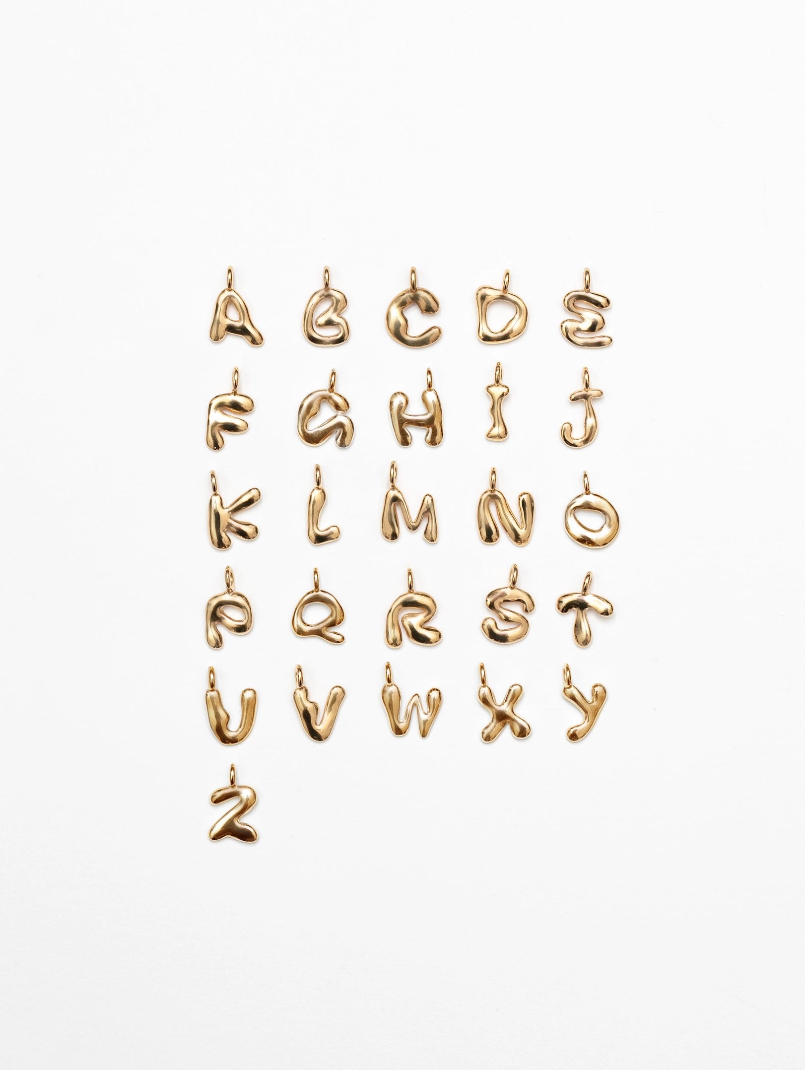 Alphabet Necklace in Gold