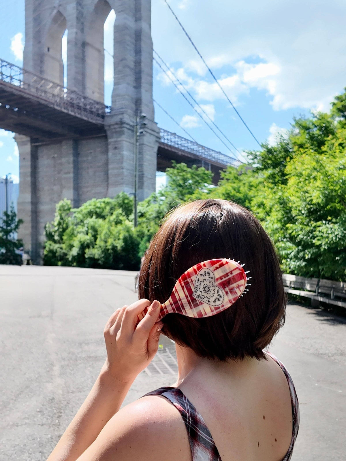 Paisley Heart Hair Brush