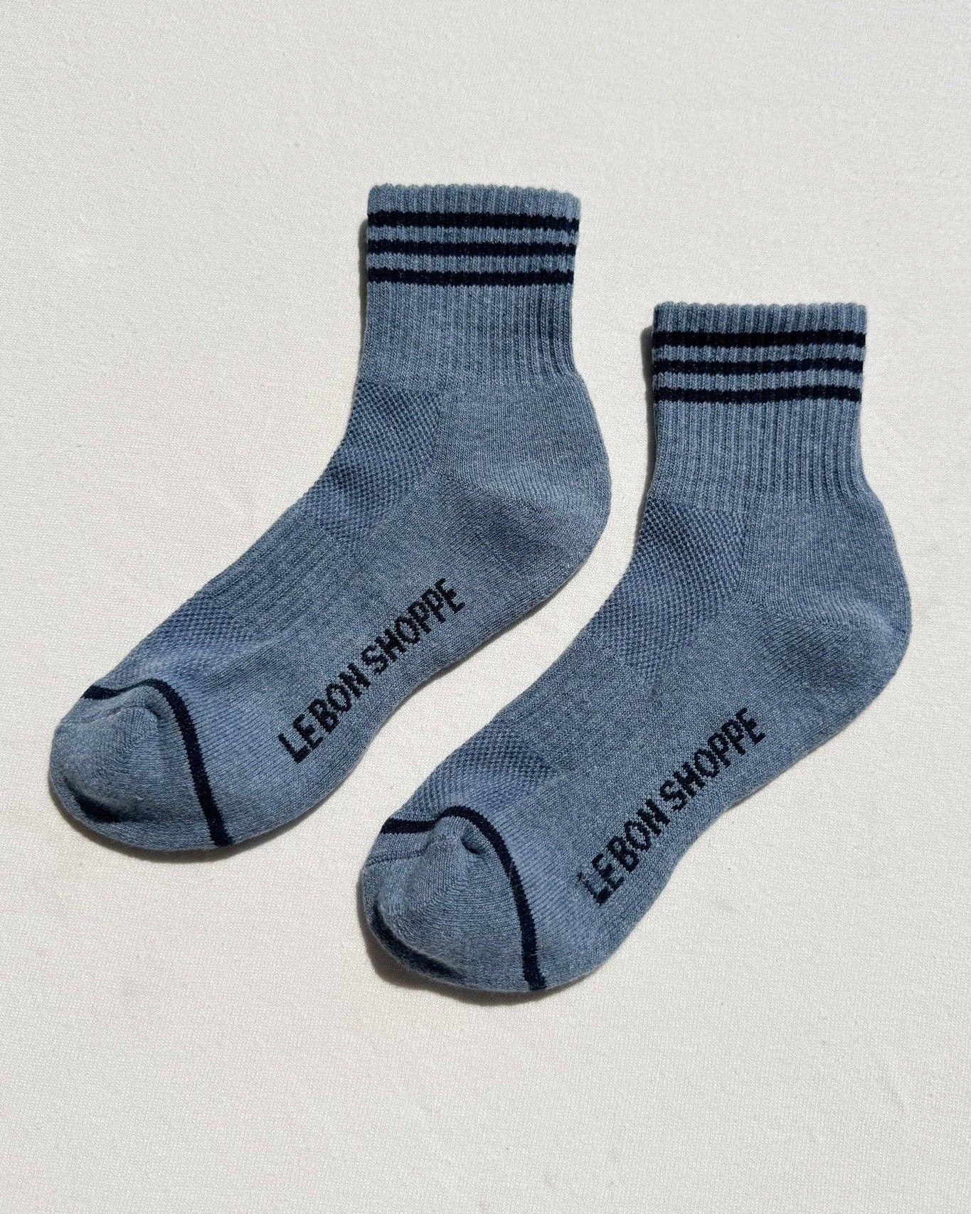 Girlfriend Socks in Indigo