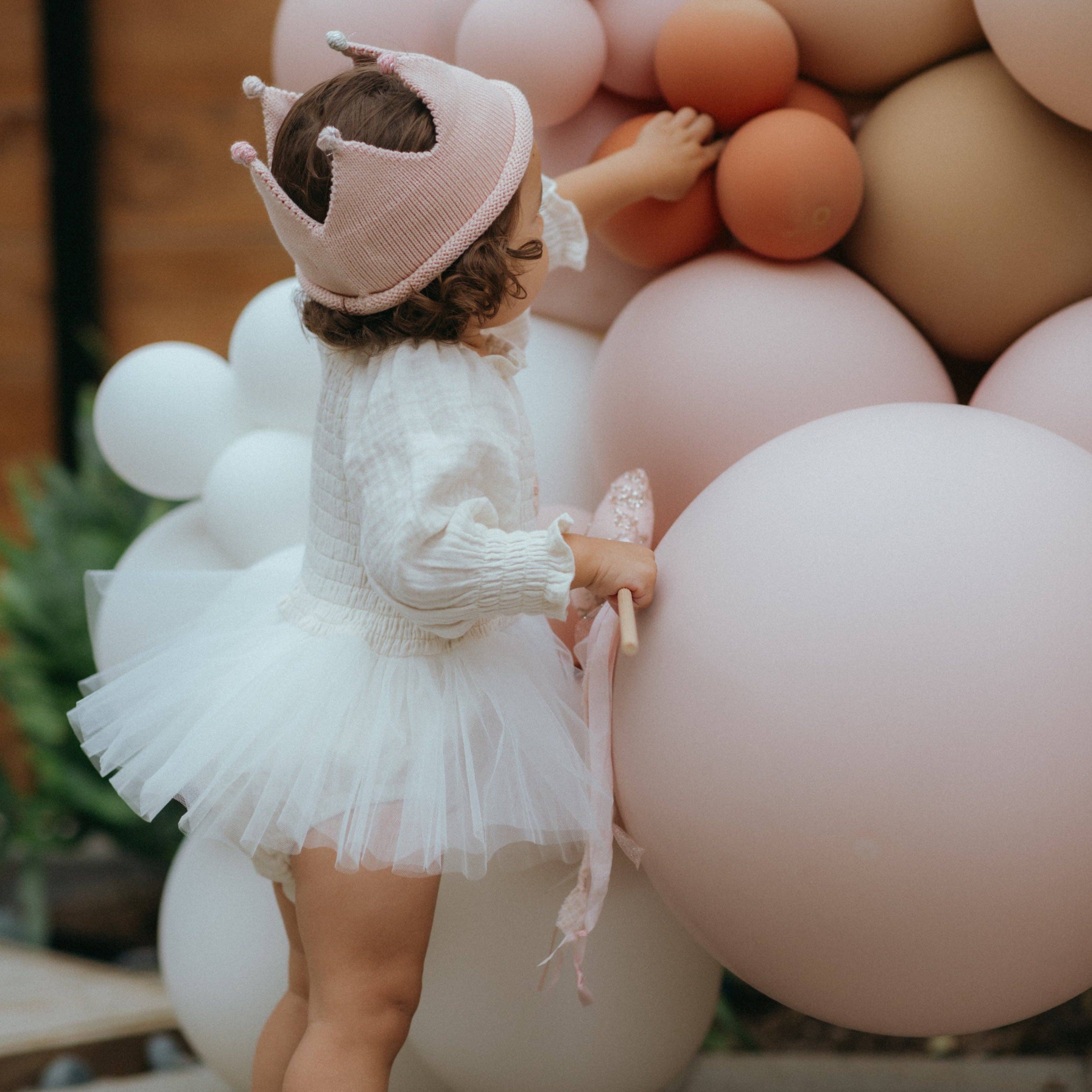 'One' Long Sleeve Tutu | Ivory