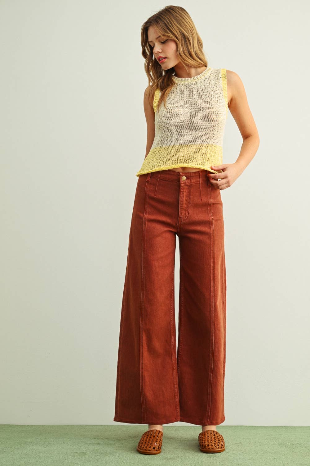 Cora Stretch Wide Leg Pants