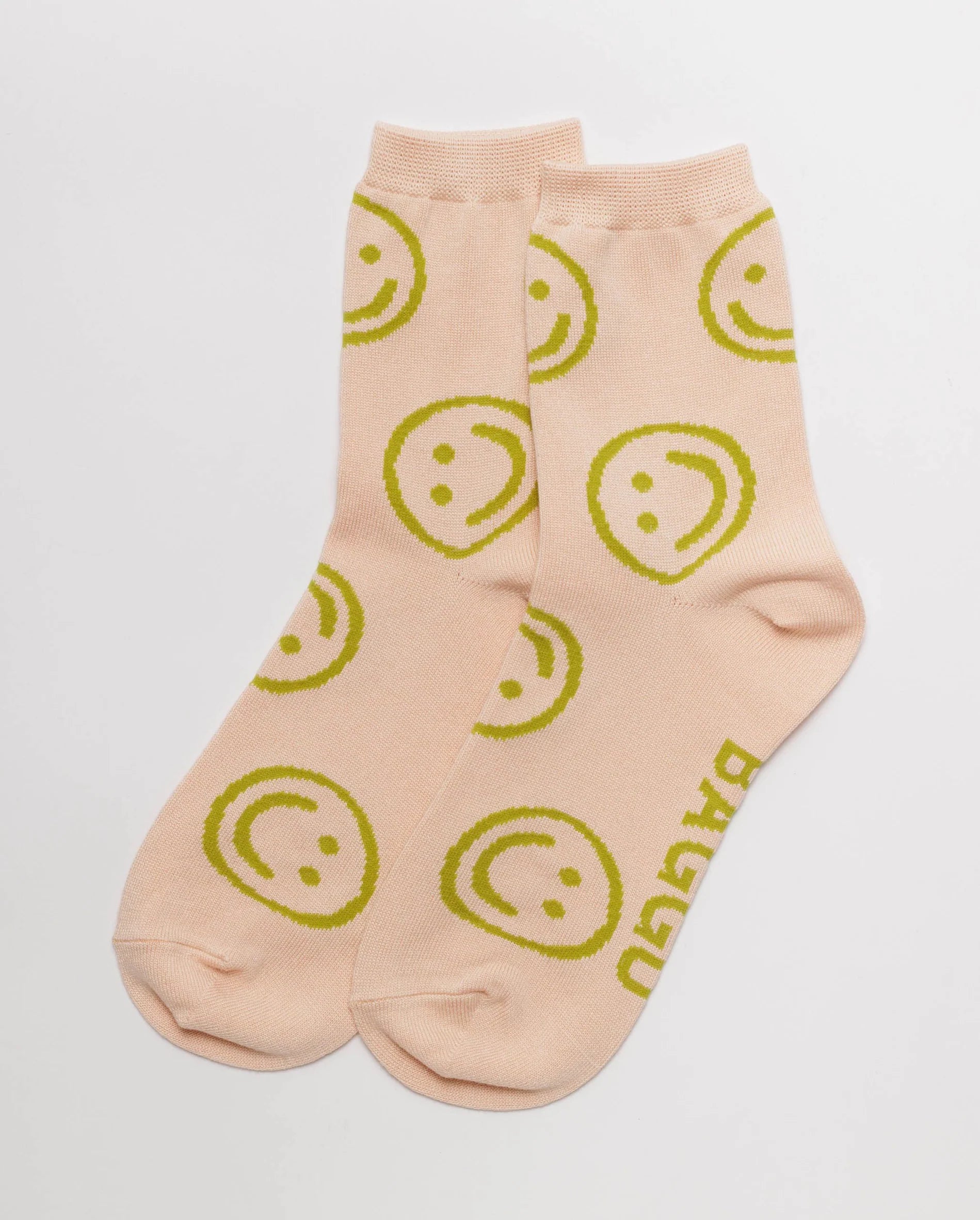 Baggu Crew Sock | Happy Face