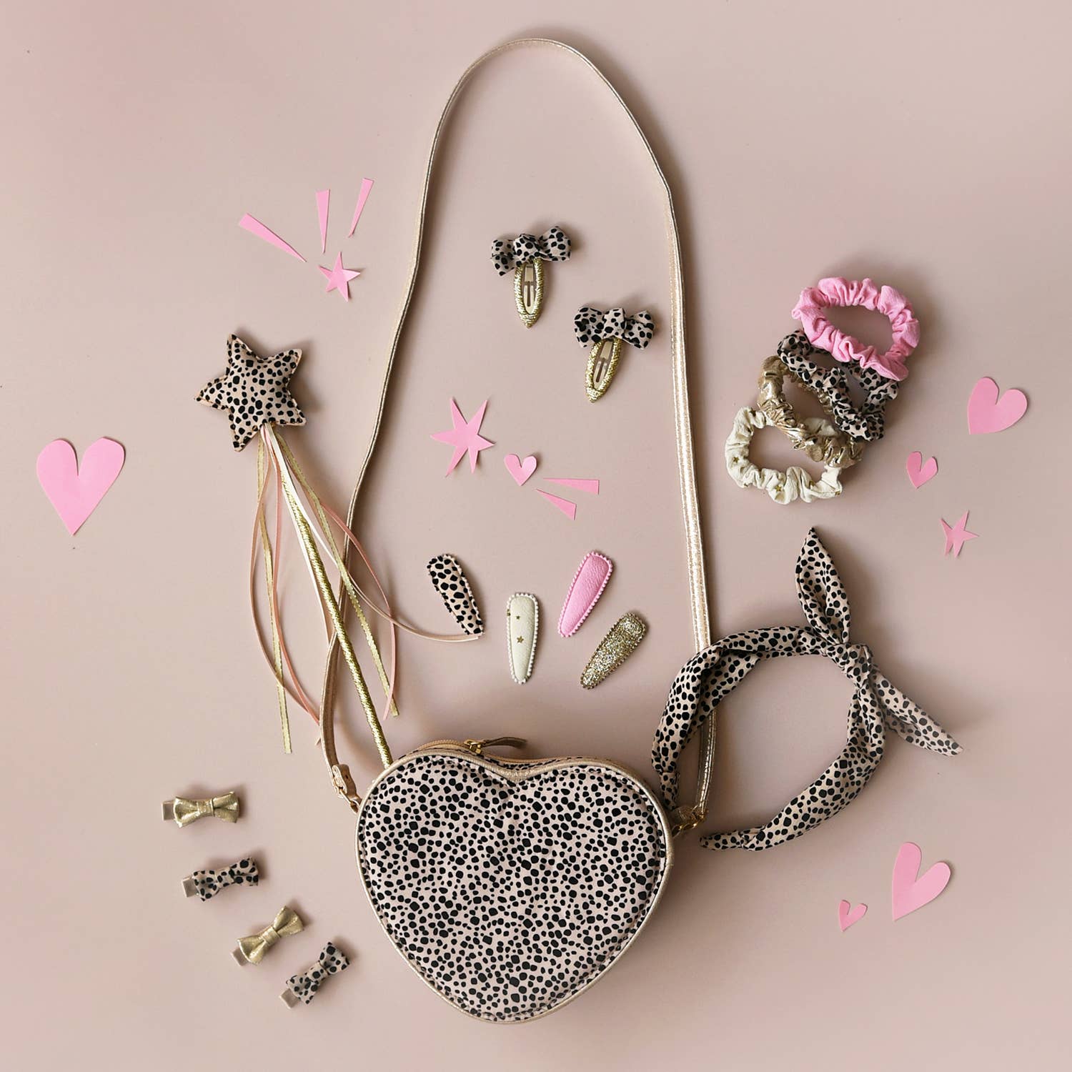 Love Heart Leopard Bag