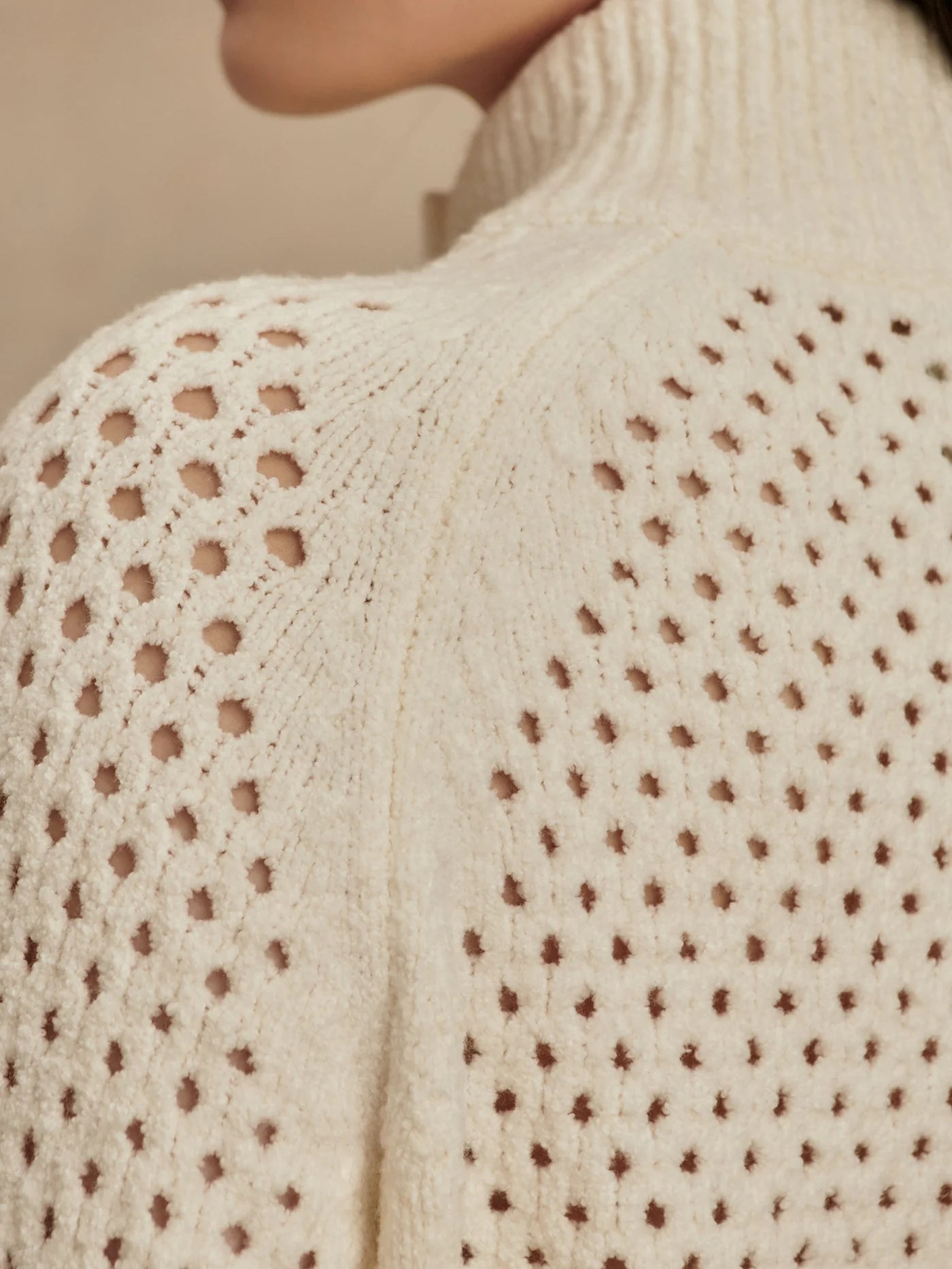 Mandy Boucle Knit Jacket | Coconut Milk