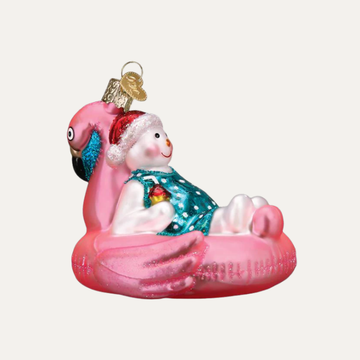 Pool Float Snowman Ornament