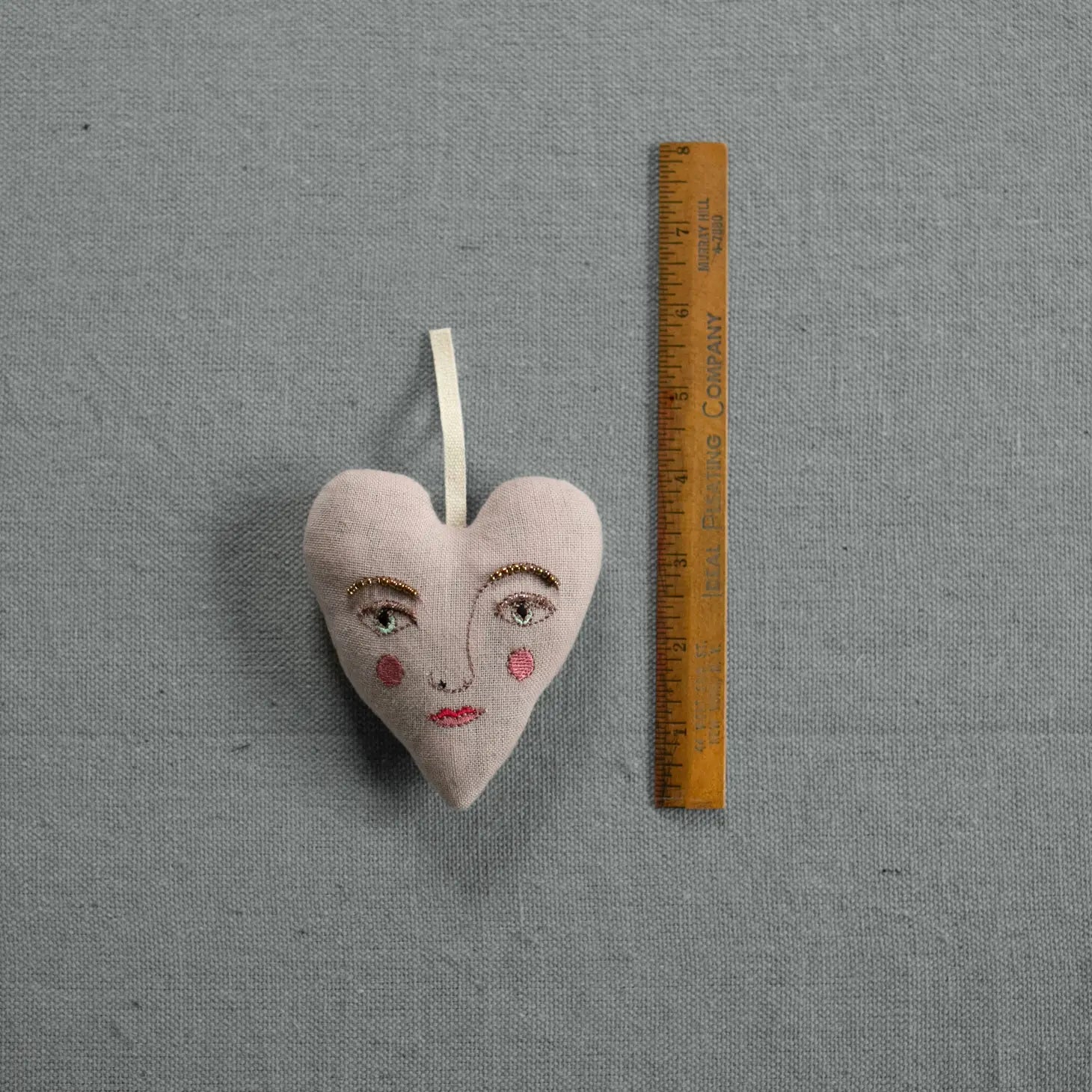 Cotton Handsome Heart Ornament | Filled with Lavender