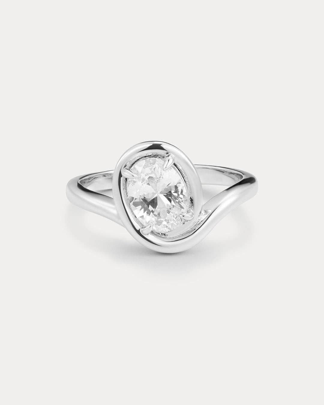The Bianco Nero Statement Ring | Silver