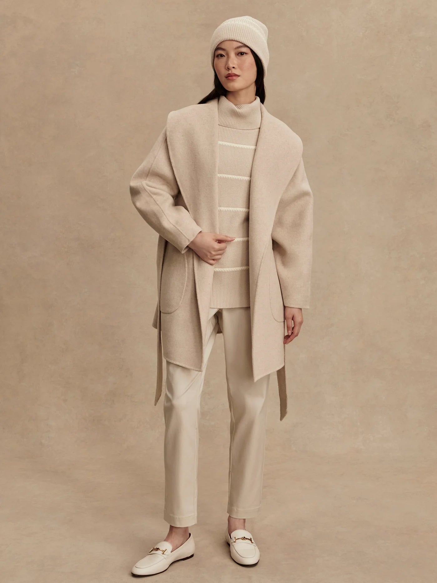 Edgemere Wrap Jacket | Pumice Stone Marl