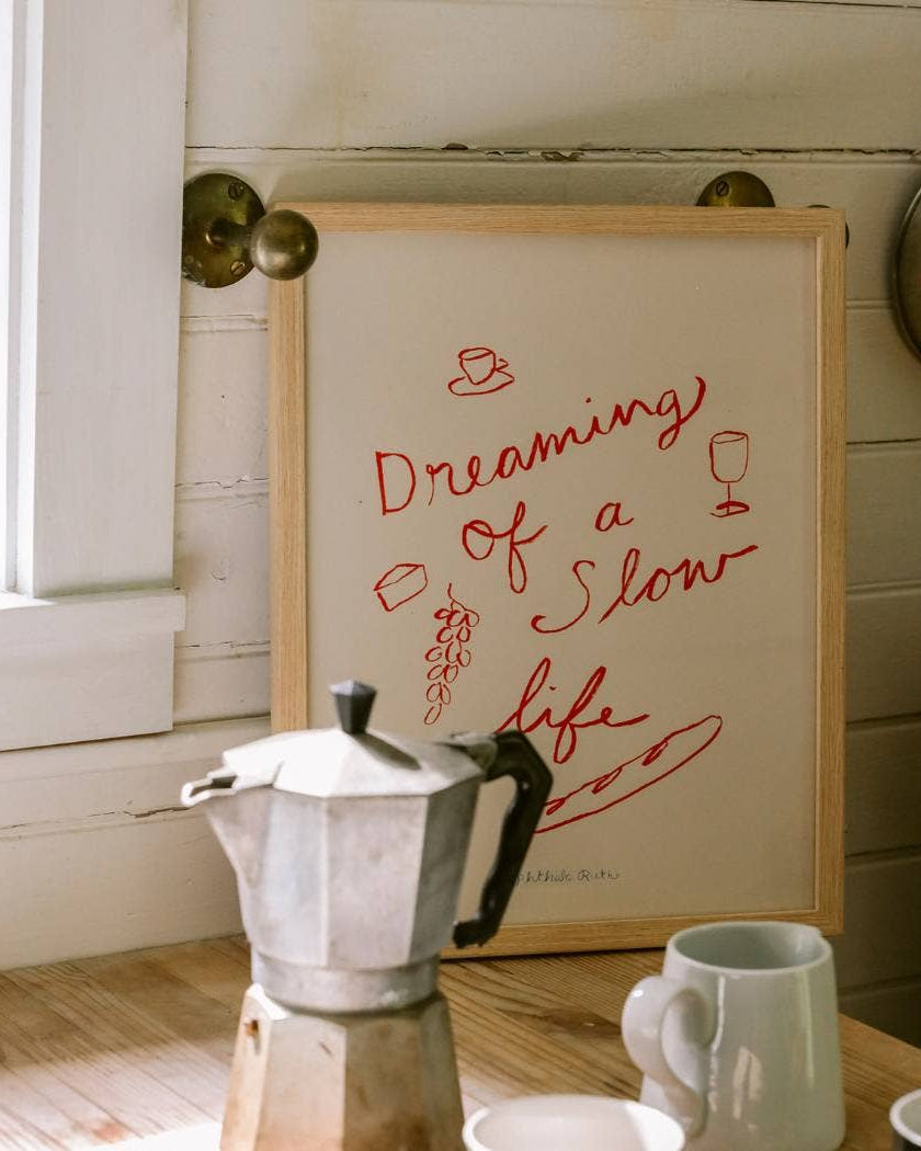 Dreaming of a Slow Life Art Print