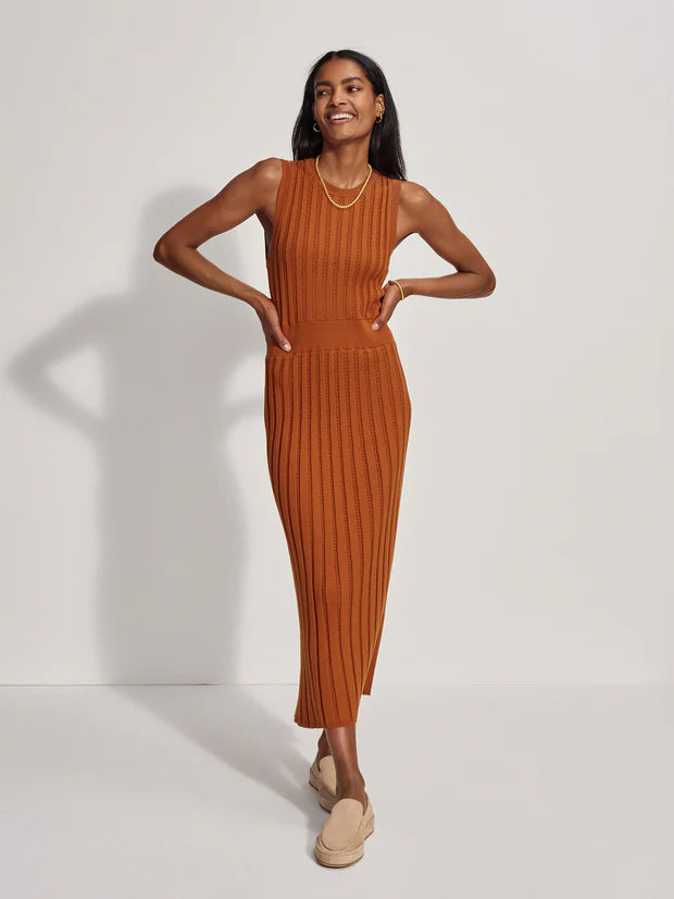 Florian Knit Dress in Almond