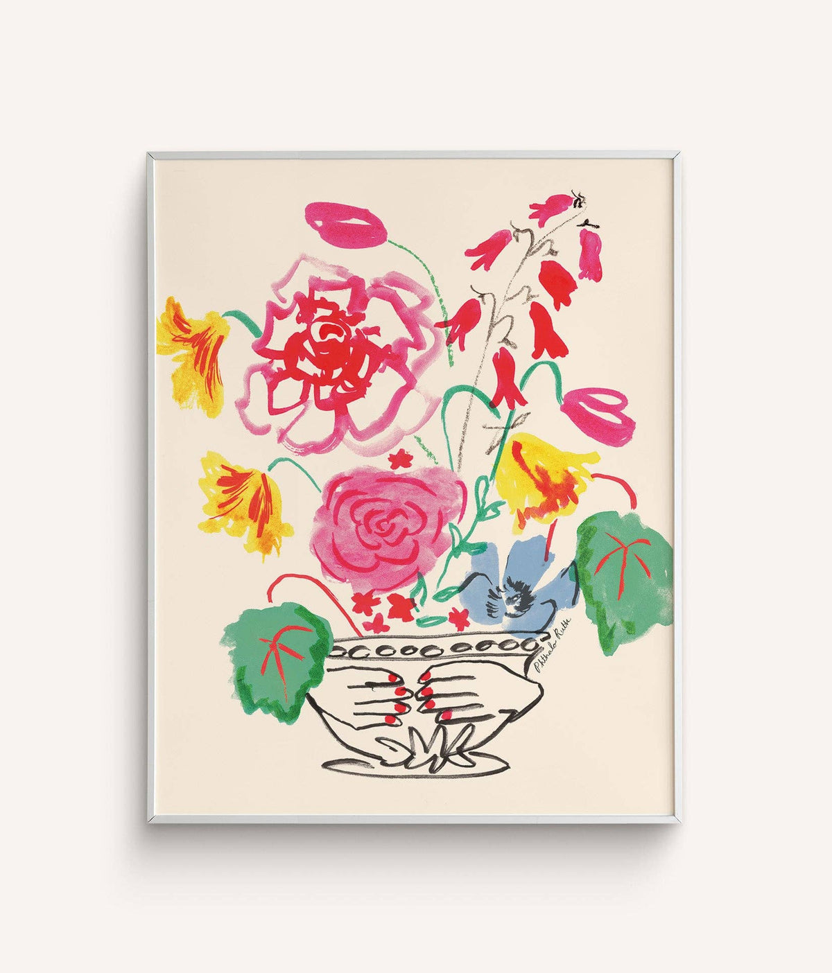 Blooming Hands Art Print