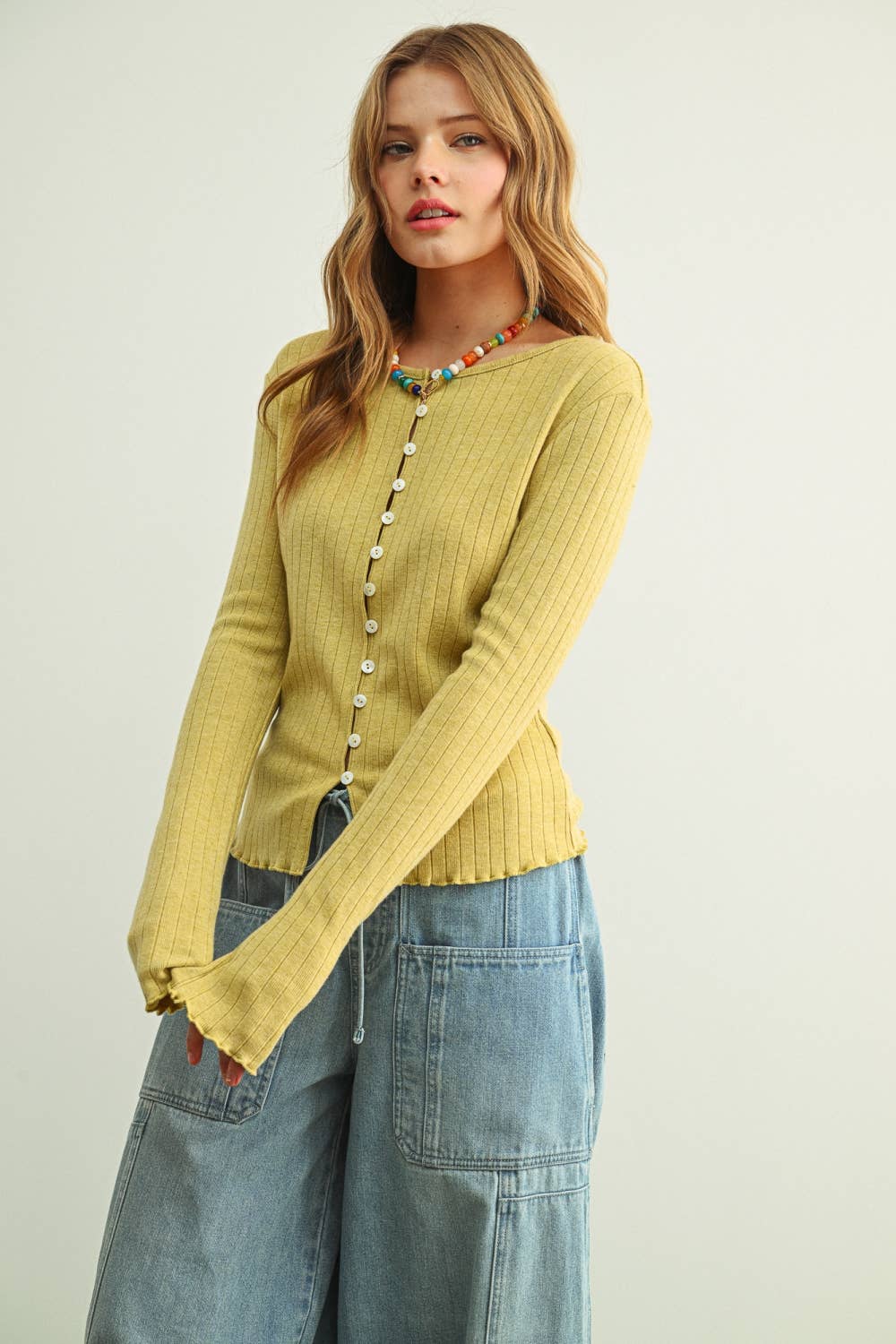 Ribbed Brea Knit Top
