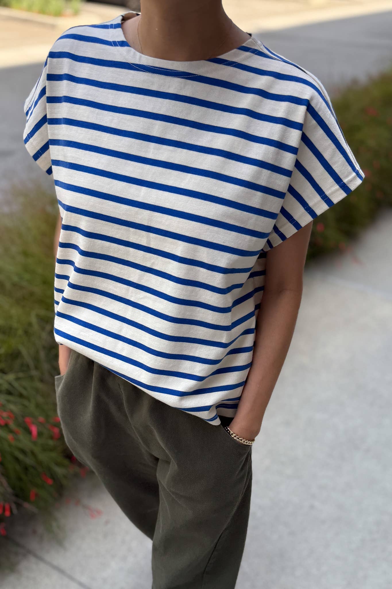 Manon Tee | Blue Stripe