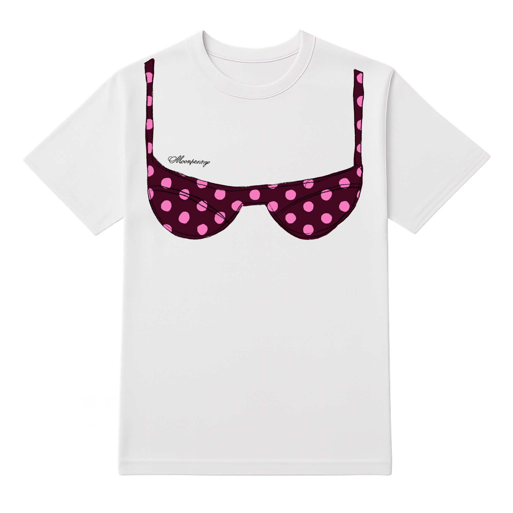 Bikini Coverup Tee | Polka Dot