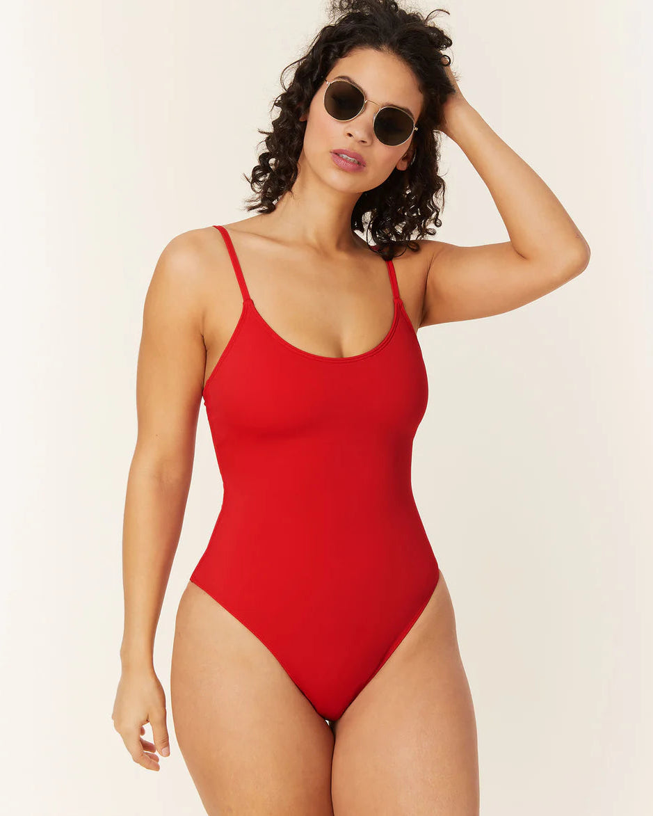 The Amalfi One Piece | Cherry Red