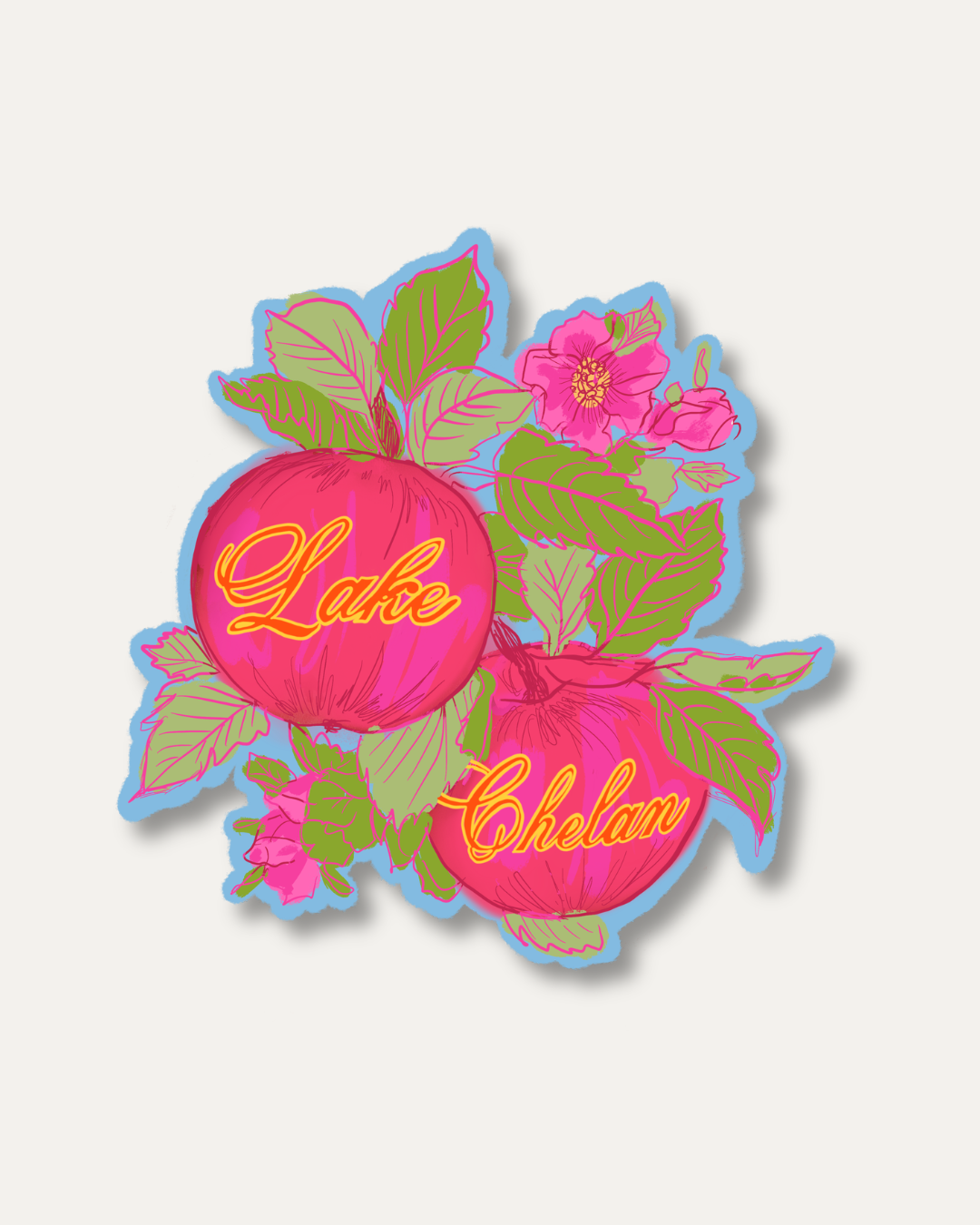 Apple Blossom Fridge Magnet