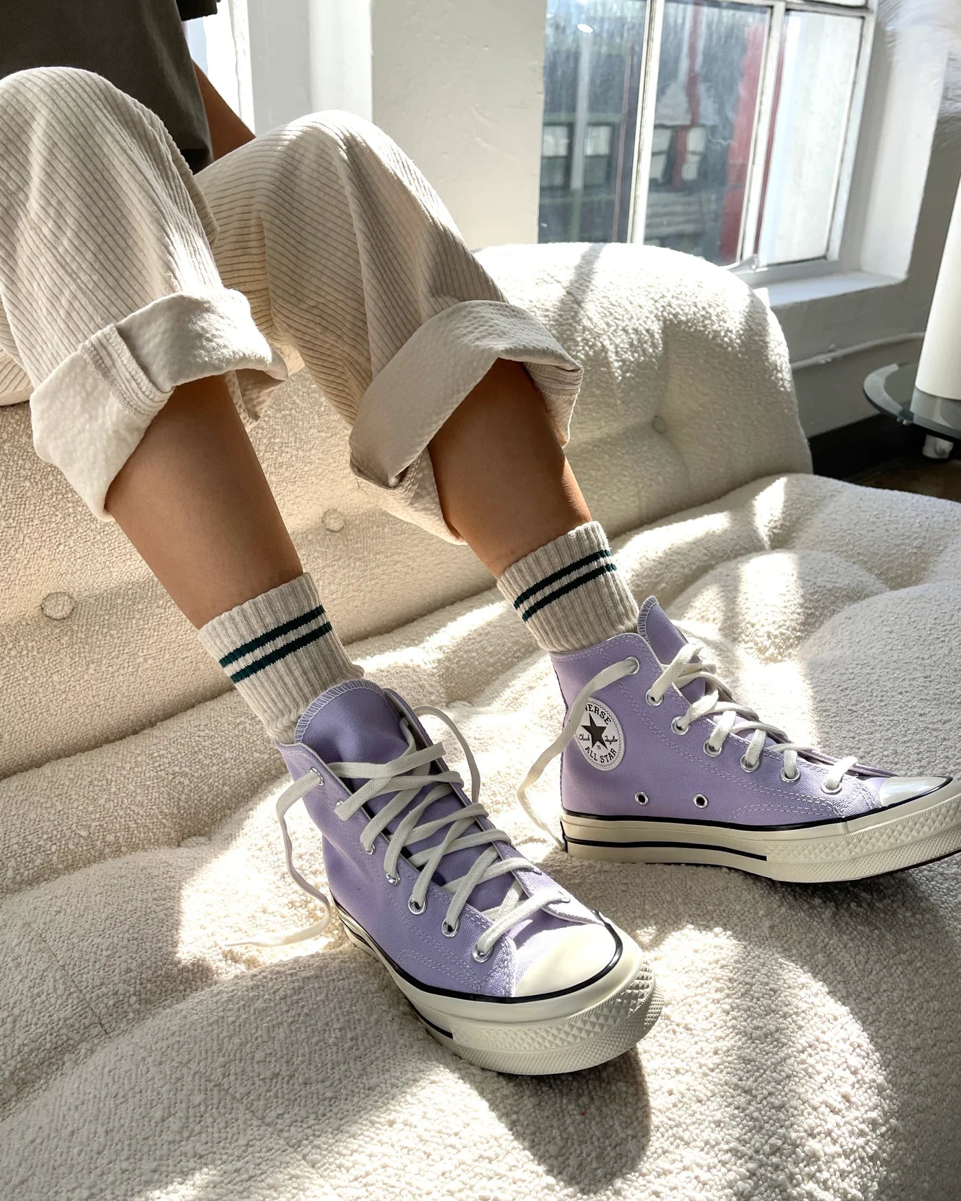 Boyfriend Socks in Oatmeal