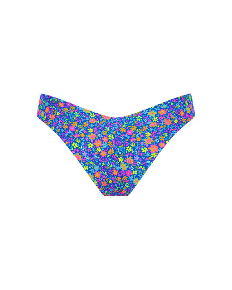 Cheeky V Bikini Bottom | Electric Bloom