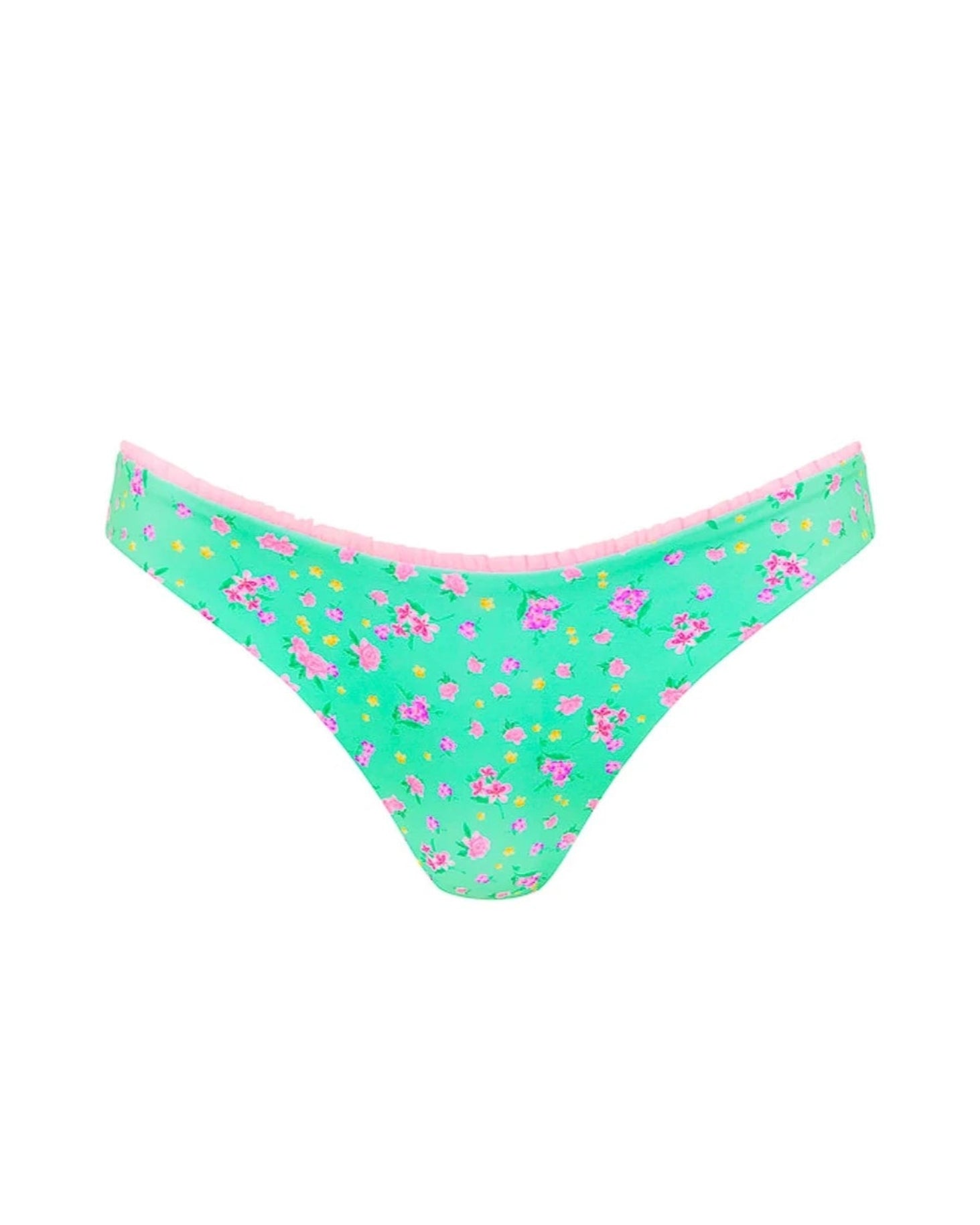 Decorative Minimal Cheeky Bikini Bottom | Mint Macaron