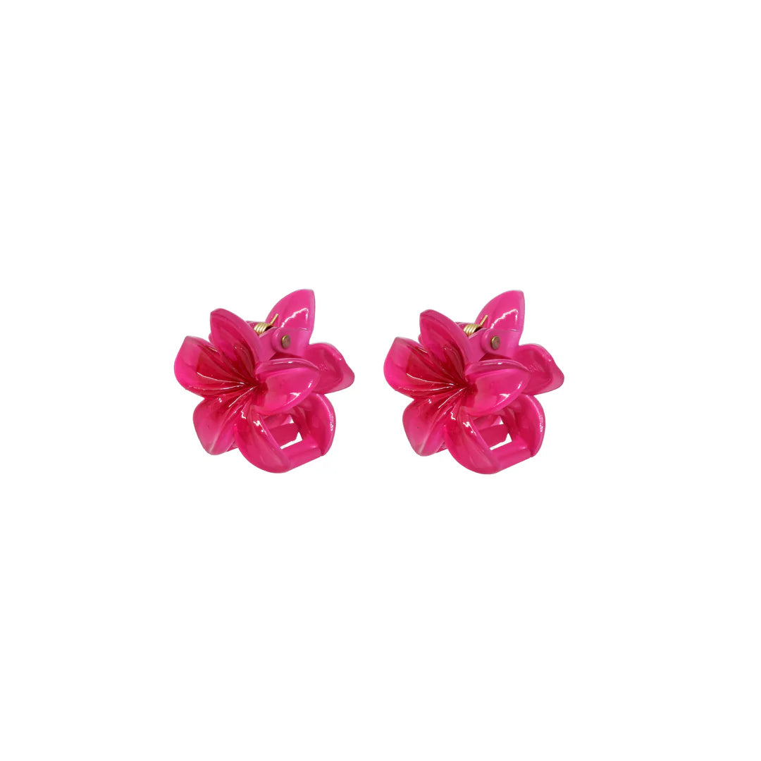 Baby Super Bloom Claw Clip Set in Dragonfruit