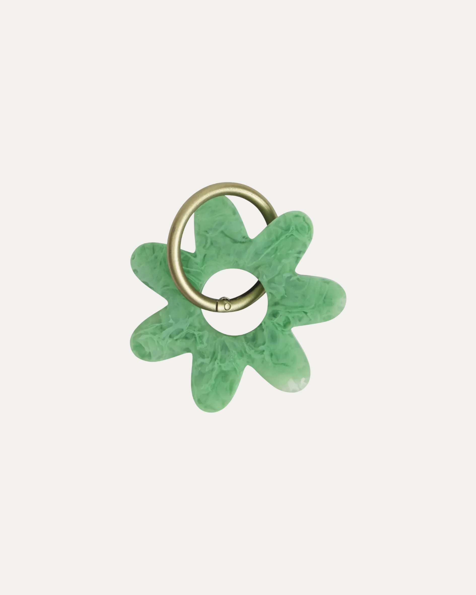 Whitney Key Ring | Emerald
