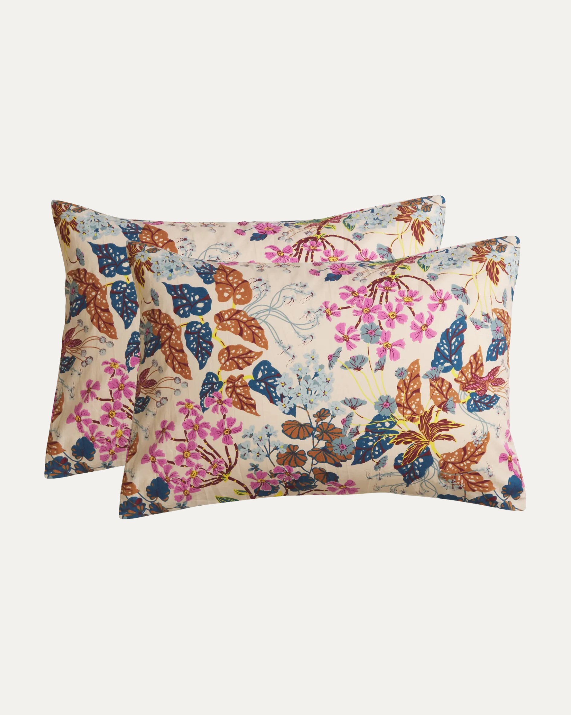 Genevieve Cotton Pillowcase Set | Almond