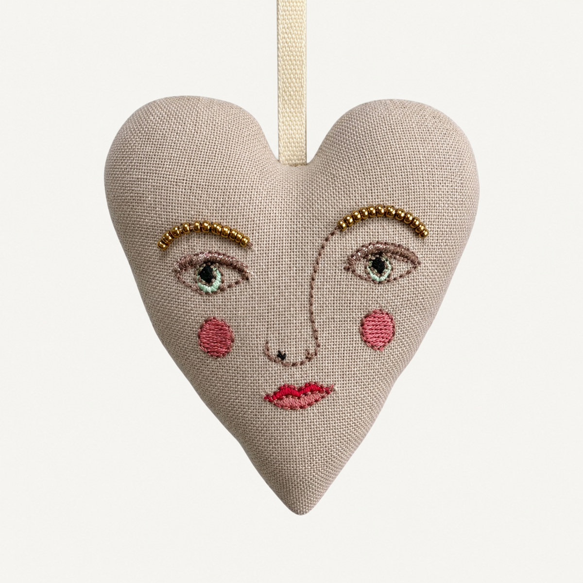 Cotton Handsome Heart Ornament