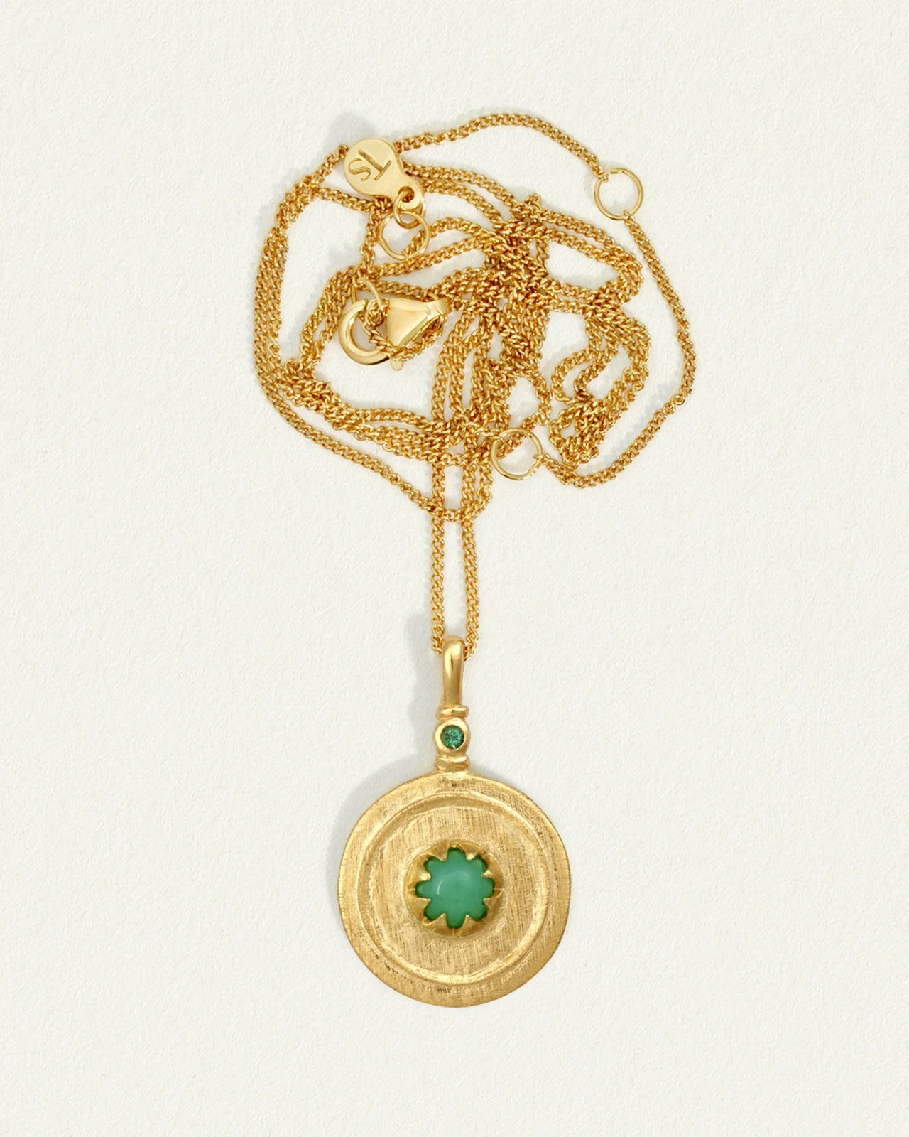 Cora Necklace | Chrysoprase & Gold