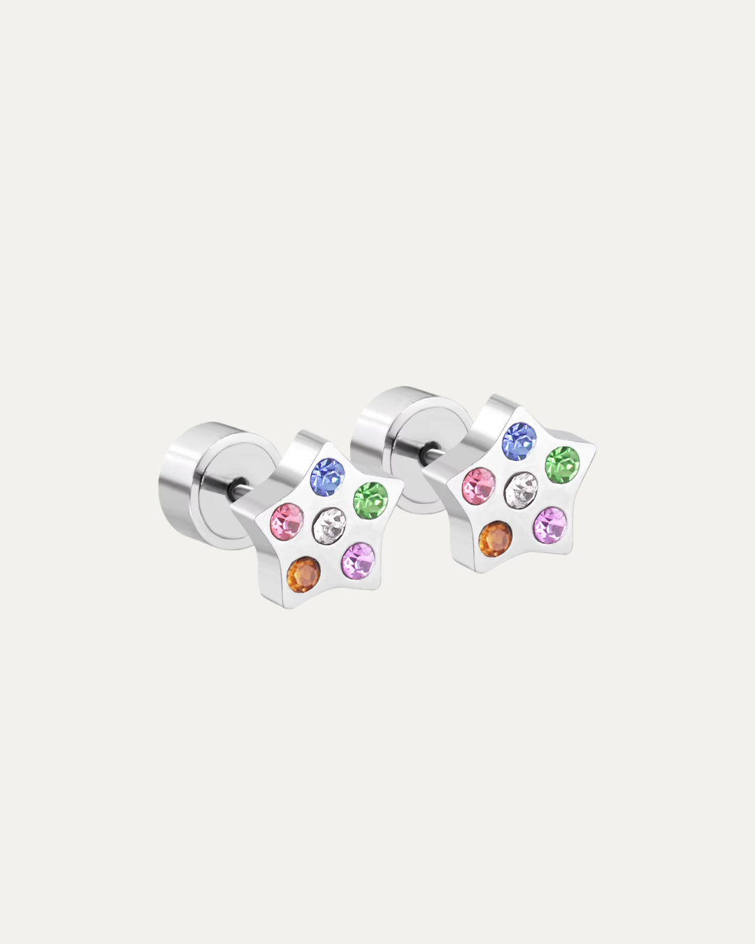Crystal Stars Stud Earrings