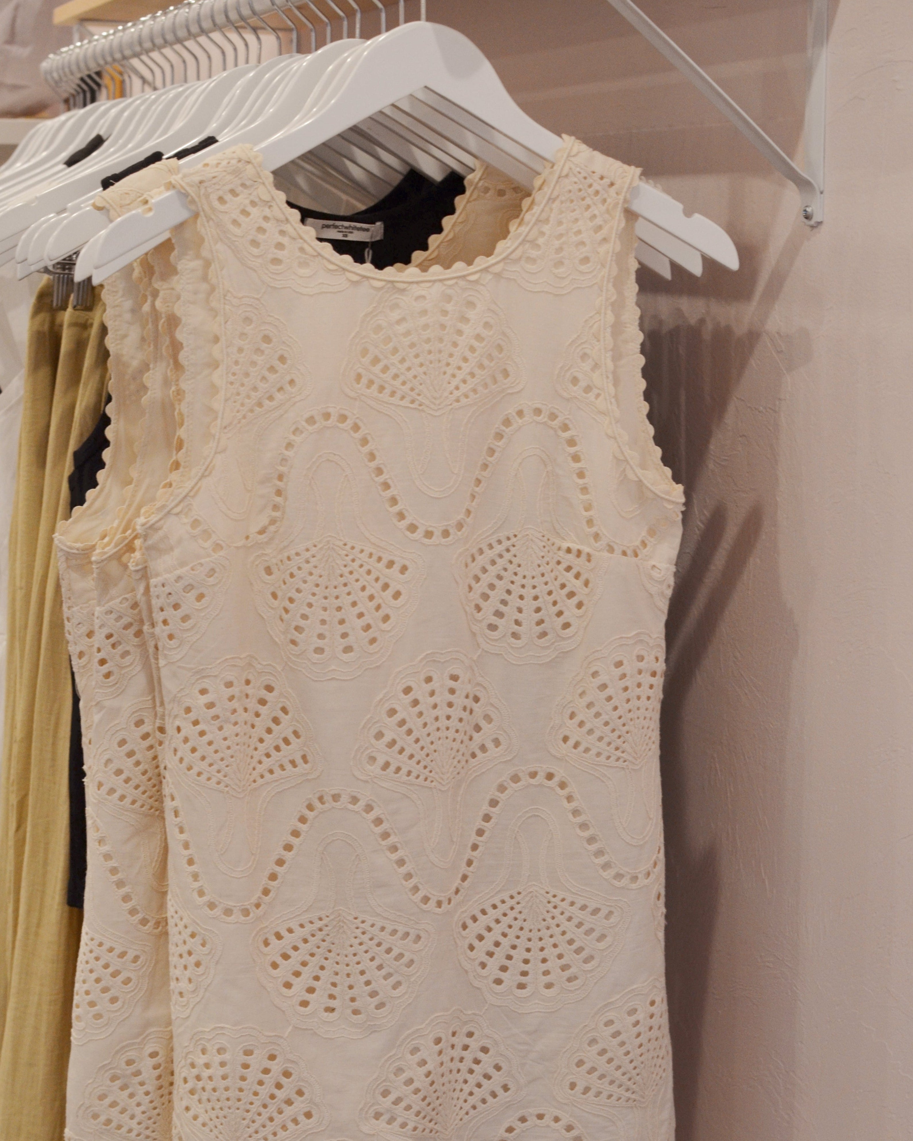 Cannes Eyelet Mini Dress