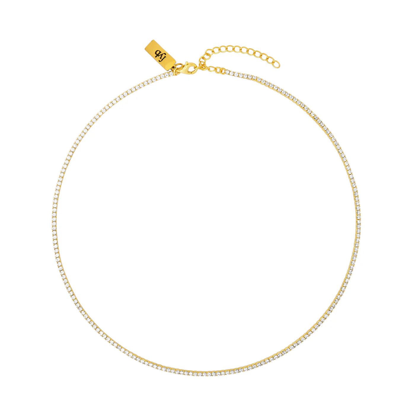 Diana Tennis Necklace | Gold