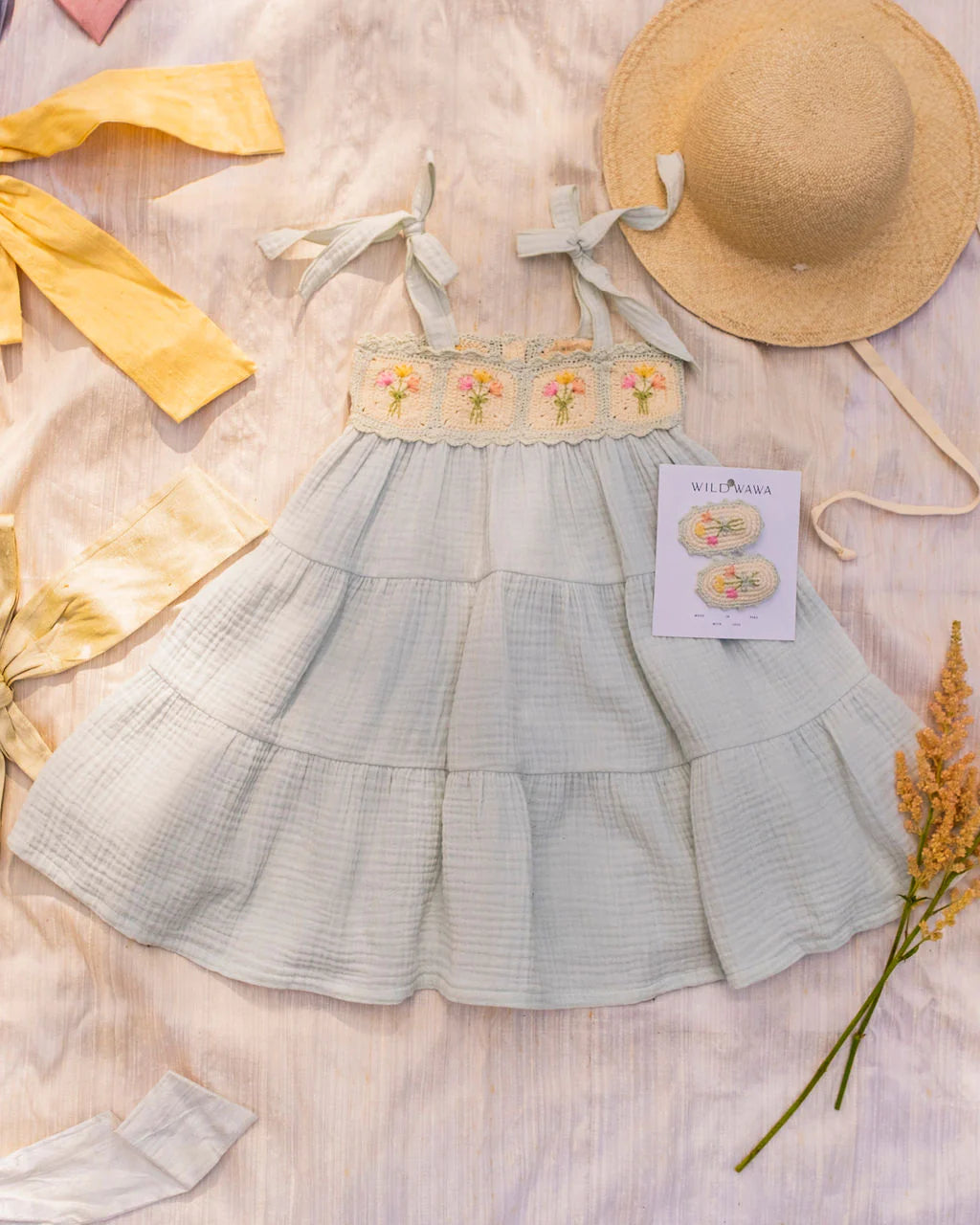 Crochet Dress | Blue Bouquet
