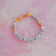 Beaded lake chelan bracelet with raibow beads